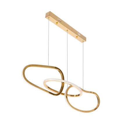 LED luster na lanku ANNELI LED/30W/230V 80 cm zlatý