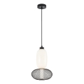 LED Luster na lanku ARAME LED/15W/230V pr. 22 cm čierna