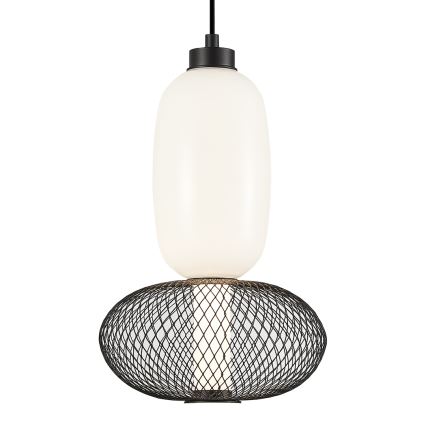 LED Luster na lanku ARAME LED/15W/230V pr. 22 cm čierna