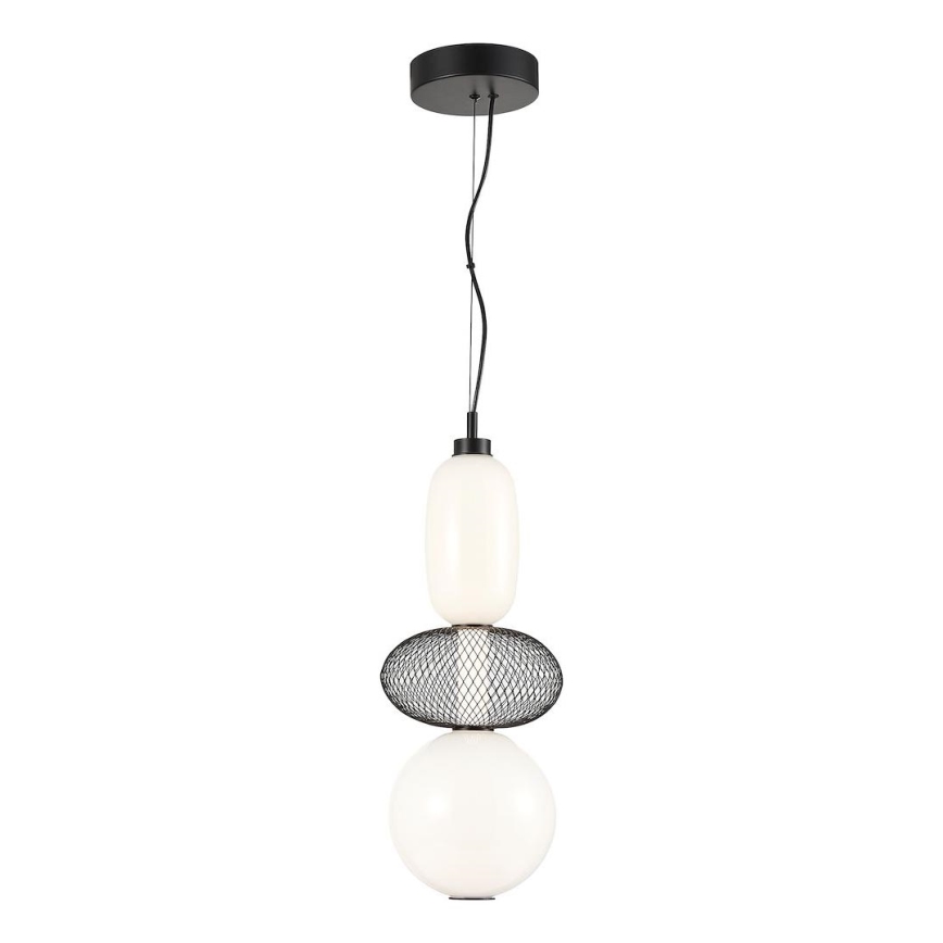 LED Luster na lanku ARAME LED/23W/230V pr. 22 cm čierna