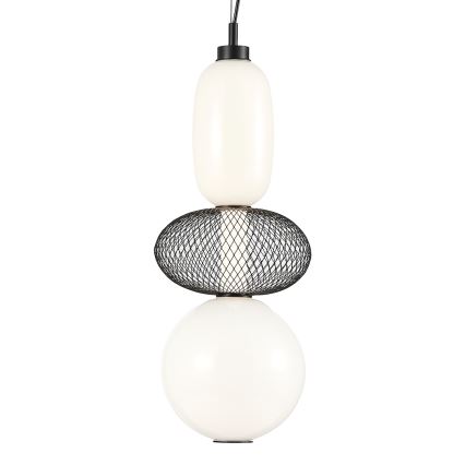 LED Luster na lanku ARAME LED/23W/230V pr. 22 cm čierna