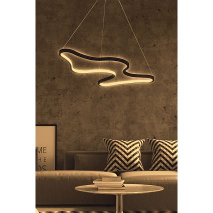 LED luster na lanku ARTISAN LED/36W/230V 4000K čierny
