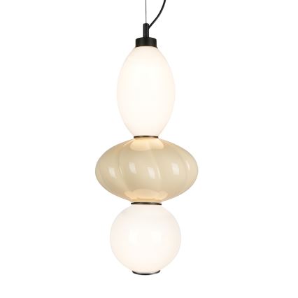 LED Luster na lanku ASCOLI LED/18W/230V pr. 20 cm béžová