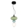 LED Luster na lanku ASCOLI LED/8W/230V pr. 20 cm zelená/modrá