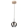 LED Luster na lanku BALL WOOD 1xGU10/5W/230V matný dub