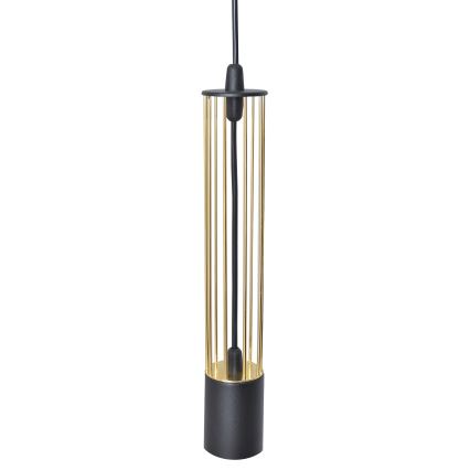 LED Luster na lanku BARS 3xGU10/4,8W/230V čierna/zlatá