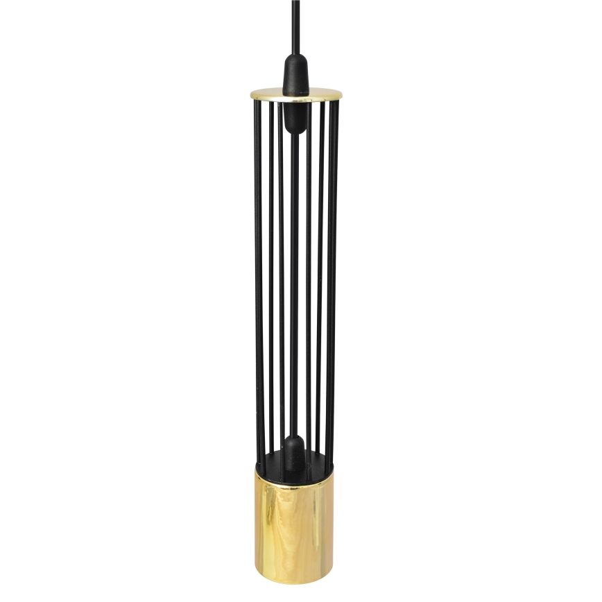 LED Luster na lanku BARS 3xGU10/4,8W/230V čierna/zlatá