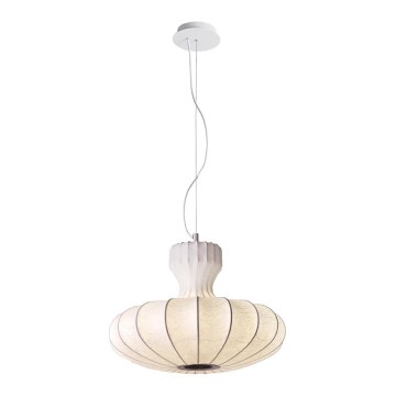 LED luster na lanku BOLA LED/11W/230V + 1xE27/5W CRI 90 biela