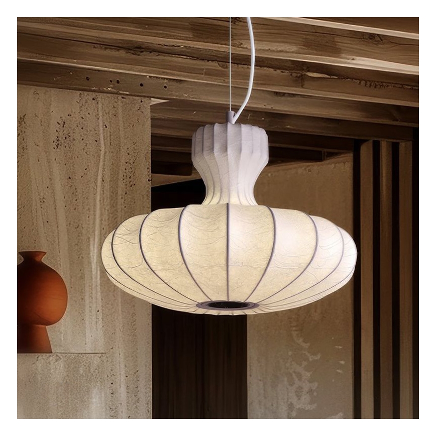 LED luster na lanku BOLA LED/11W/230V + 1xE27/5W CRI 90 biela
