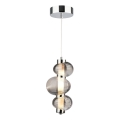 LED Luster na lanku BOLLA LED/12W/230V pr. 16 cm dymová