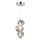 LED Luster na lanku BOLLA LED/12W/230V pr. 16 cm dymová
