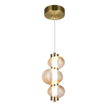 LED Luster na lanku BOLLA LED/12W/230V pr. 16 cm zlatá