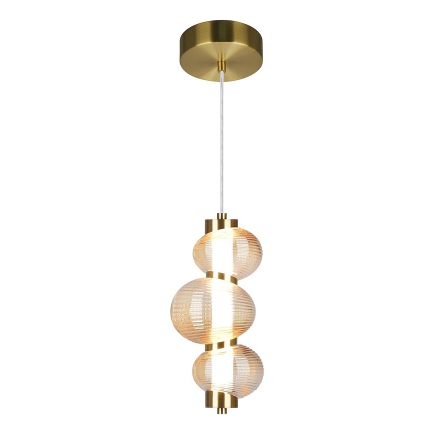 LED Luster na lanku BOLLA LED/12W/230V pr. 16 cm zlatá