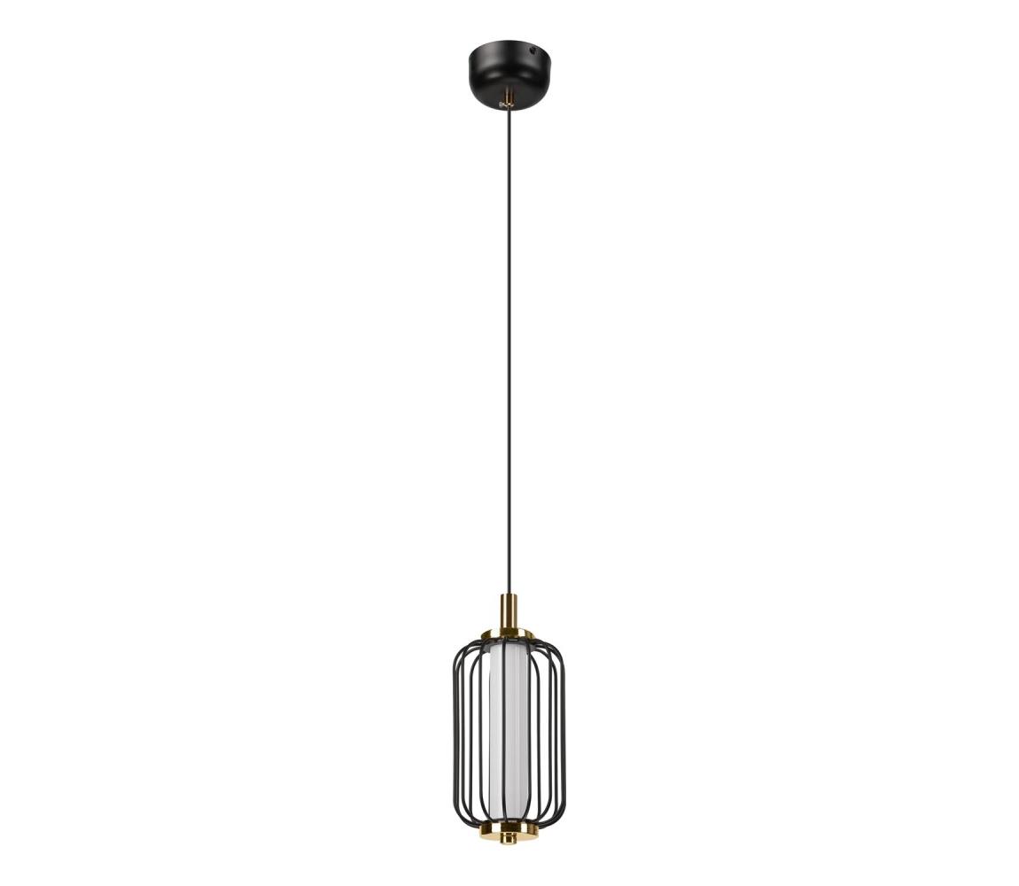 LED luster na lanku BONNIE LED/10W/230V 3000K čierny LM-1.290/CZARNY