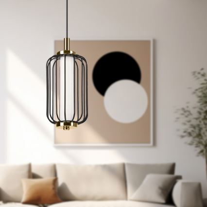 LED luster na lanku BONNIE LED/10W/230V 3000K čierny