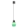 LED luster na lanku CACTUS LED/3W/230V 3000K čierna/zelená