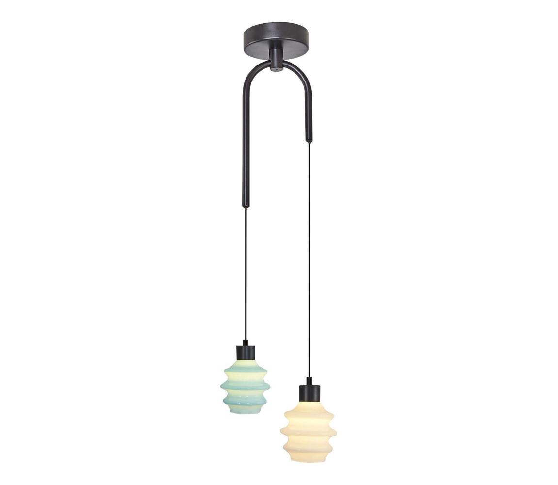 LED luster na lanku CACTUS LED/6W/230V 3000K zelená/biela 414LRC2015
