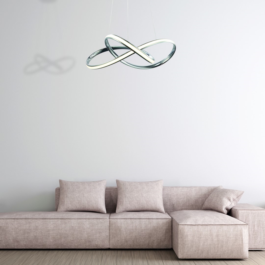 LED Luster na lanku CAPPIO LED/36W/230V lesklý chróm