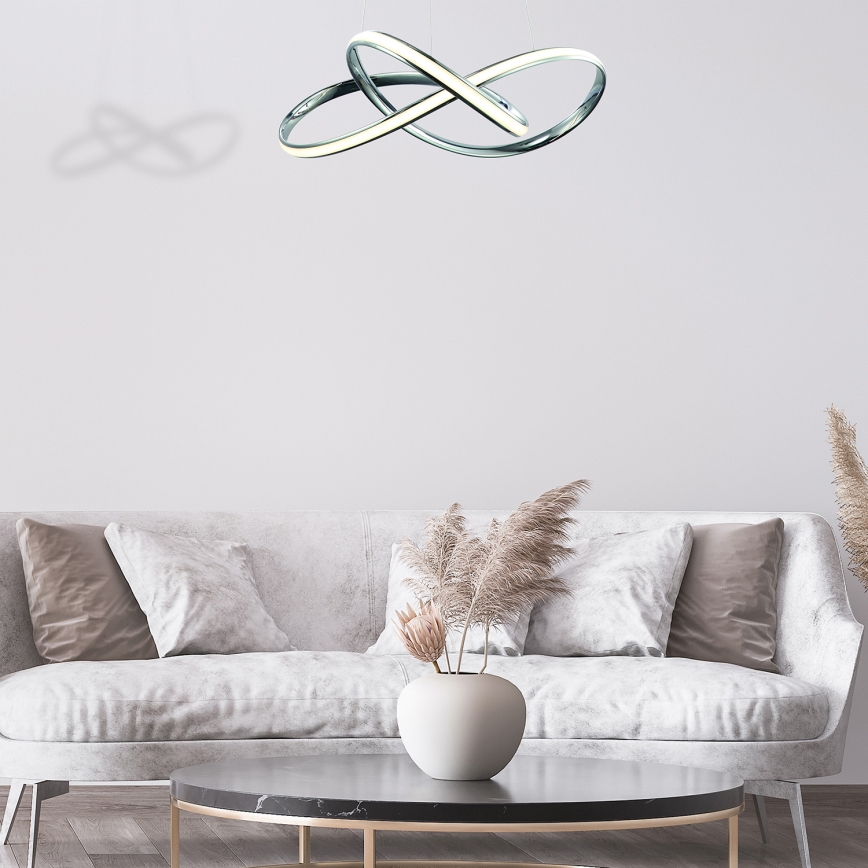 LED Luster na lanku CAPPIO LED/36W/230V lesklý chróm