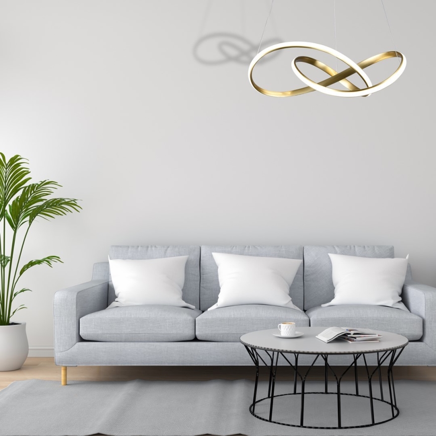 LED Luster na lanku CAPPIO LED/36W/230V zlatá
