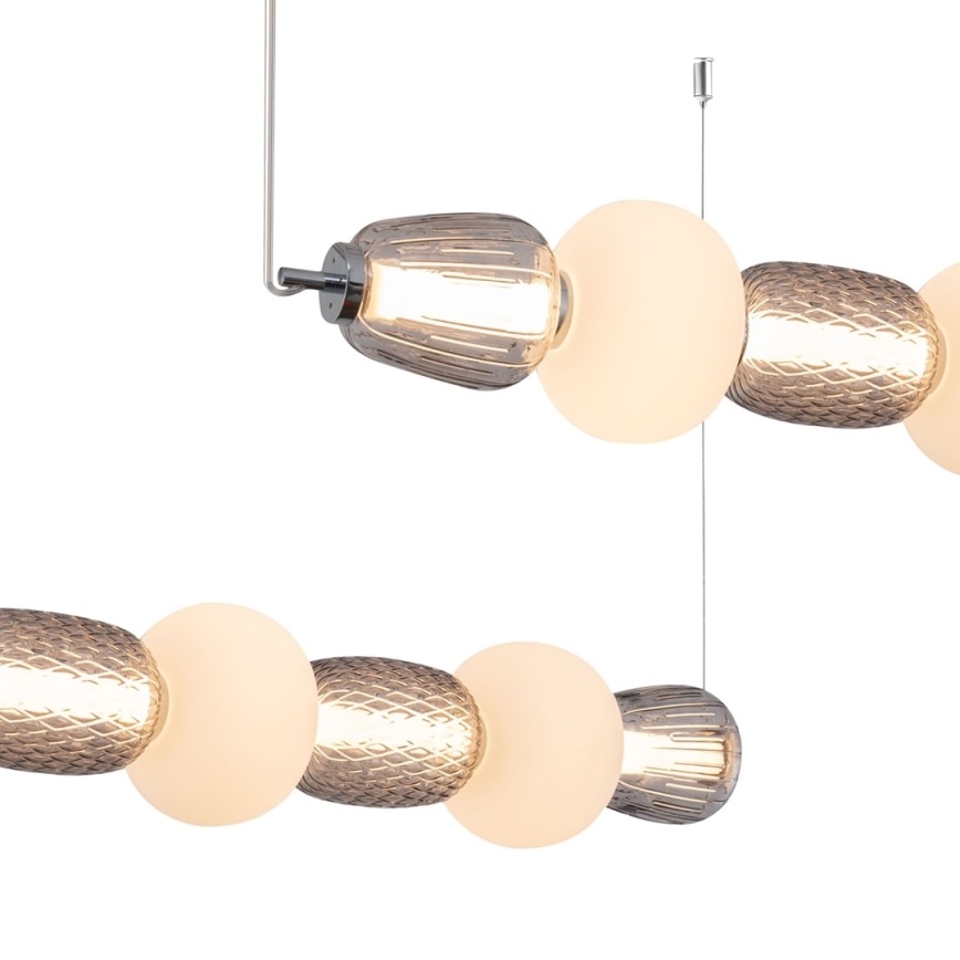 LED Luster na lanku CARO LED/42W/230V lesklý chróm