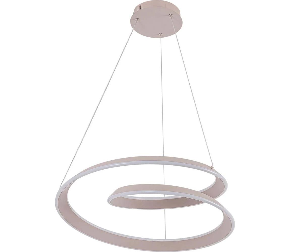 LED luster na lanku CASHMERE LED/75W/230V pr. 60 cm béžový 338167