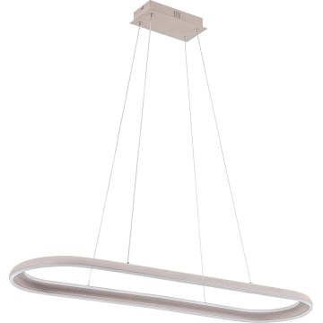 LED luster na lanku CASHMERE LED/80W/230V 30x100 cm béžový