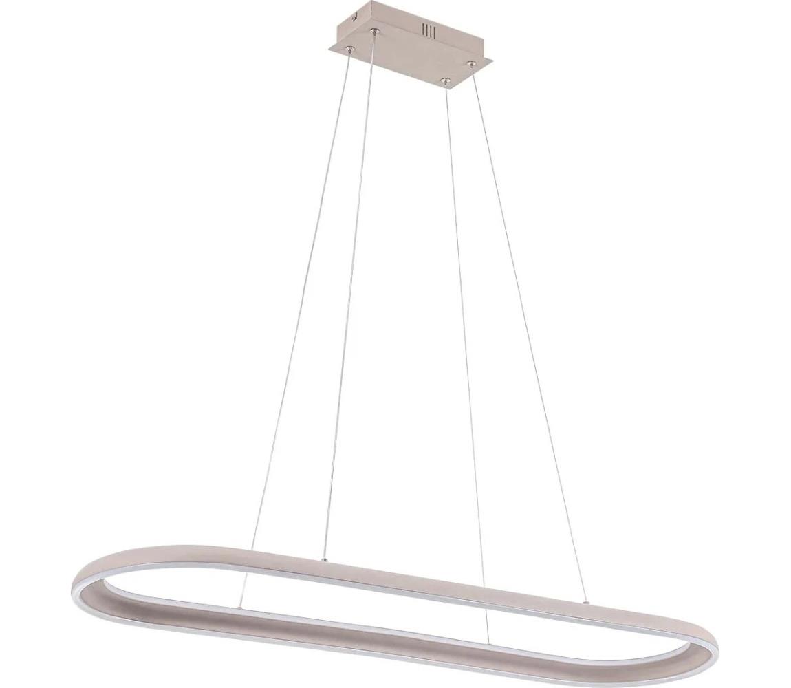 LED luster na lanku CASHMERE LED/80W/230V 30x100 cm béžový 338037