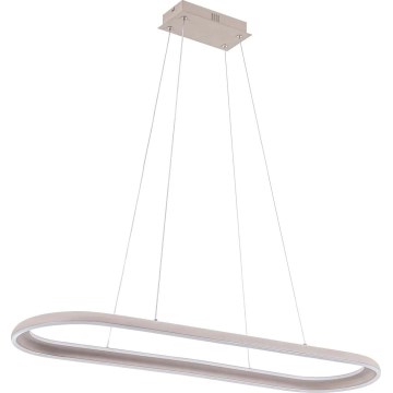 LED luster na lanku CASHMERE LED/80W/230V 30x100 cm biela