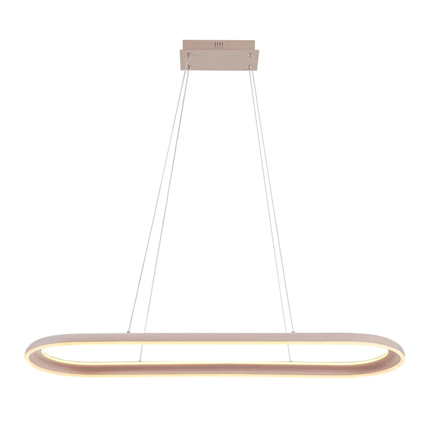LED luster na lanku CASHMERE LED/80W/230V 30x100 cm biela