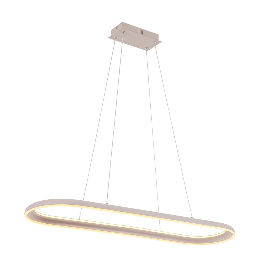 LED luster na lanku CASHMERE LED/80W/230V 30x100 cm biela