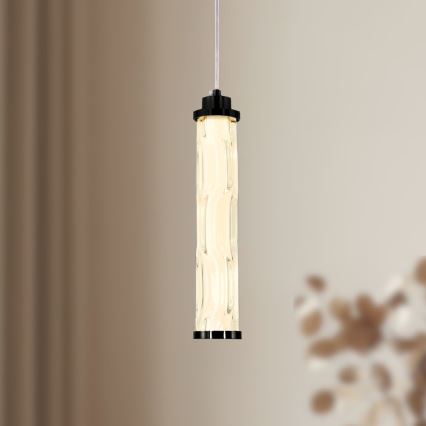 LED luster na lanku CORTE LED/10W/230V čierny