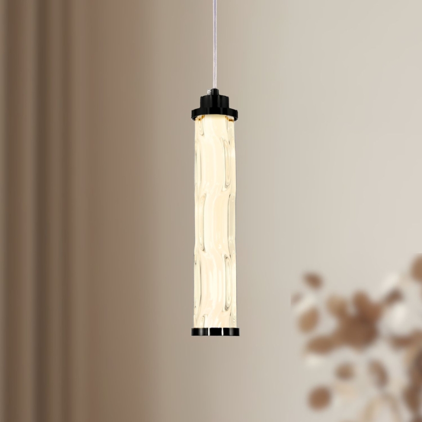 LED luster na lanku CORTE LED/10W/230V čierny