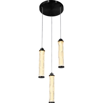 LED luster na lanku CORTE LED/25W/230V čierna