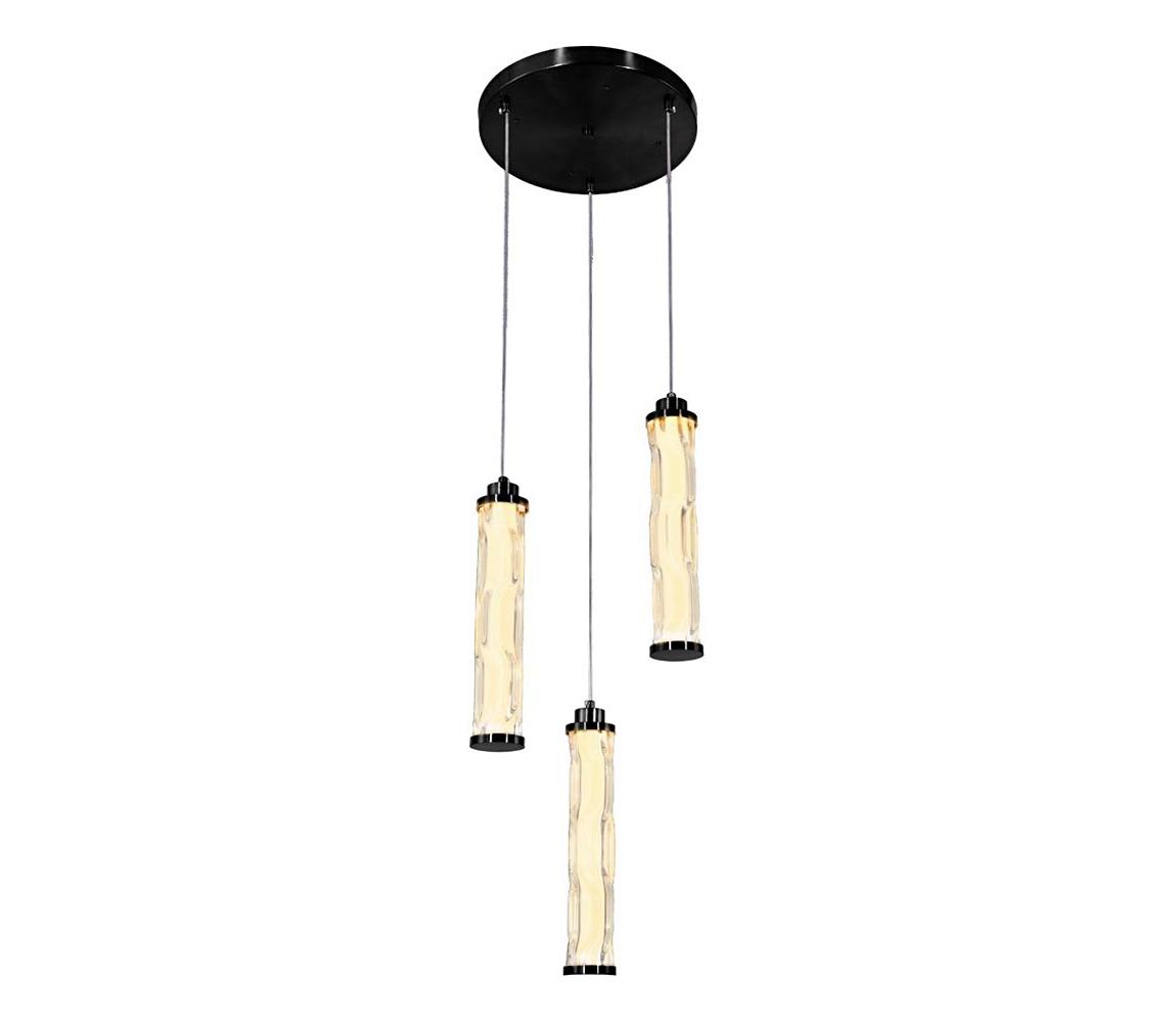 LED luster na lanku CORTE LED/25W/230V čierna 33-50762