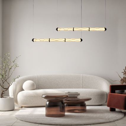 LED luster na lanku CORTE LED/25W/230V čierny