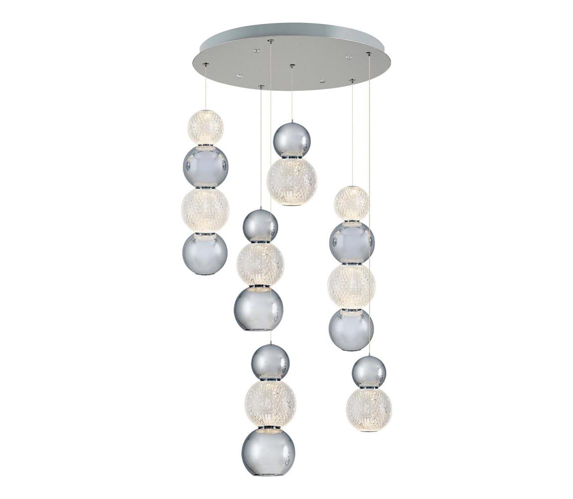 LED luster na lanku CREMONA LED/34W/230V 3000K matný chróm 414LRC1395