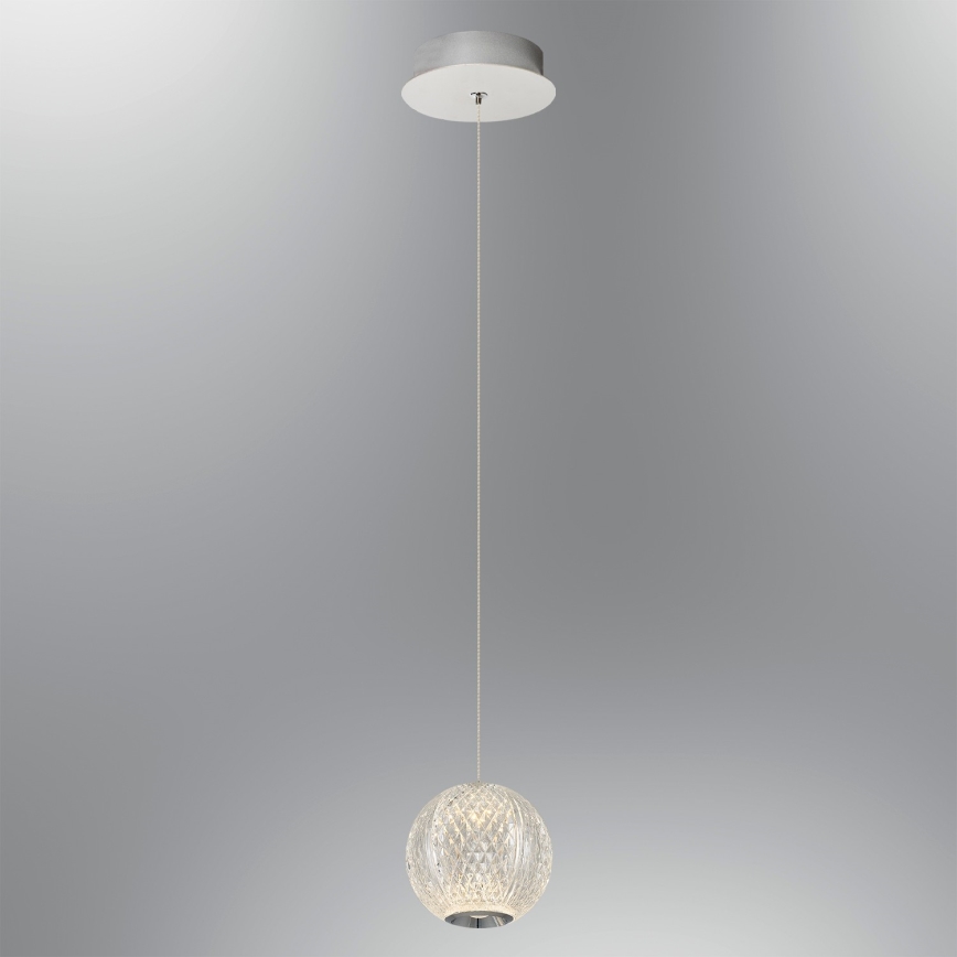 LED Luster na lanku CREMONA LED/5W/230V 3000K matný chróm