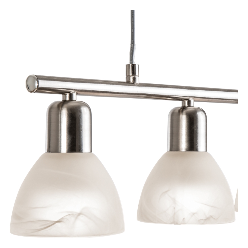 LED Luster na lanku DAYTONA 4xE14/5W/230V 3000K lesklý chróm