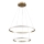 LED luster na lanku DIANA LED/44W/230V 4000K priemer 59 cm zlatý