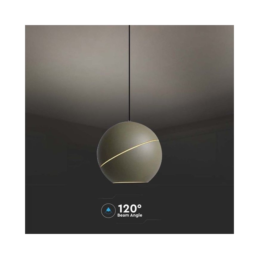 LED Luster na lanku dotykový LED/8,5W/230V 3000K šedá