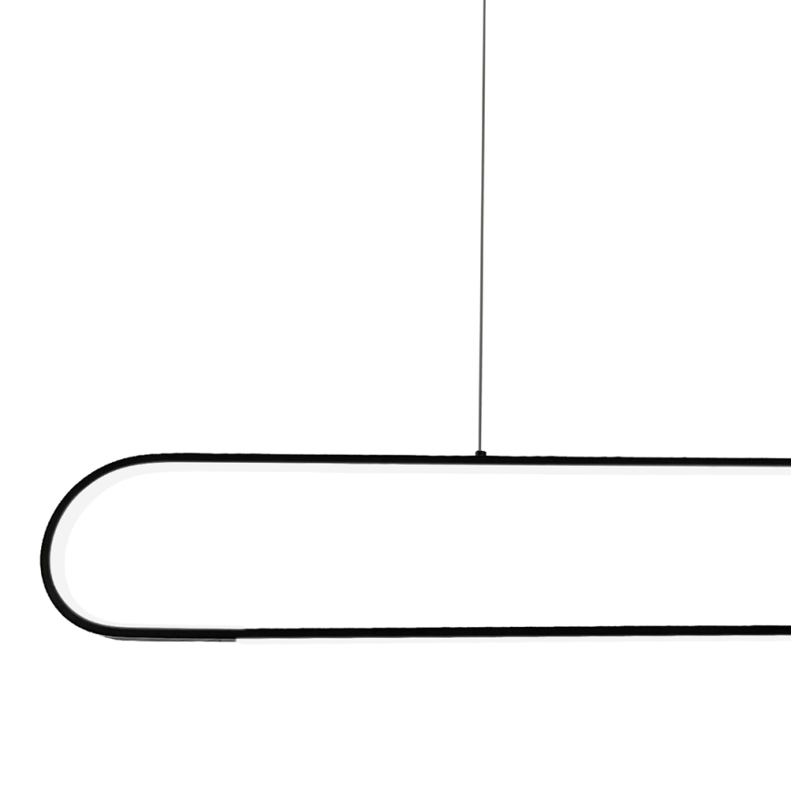 LED Luster na lanku FRAME LED/42W/230V čierna