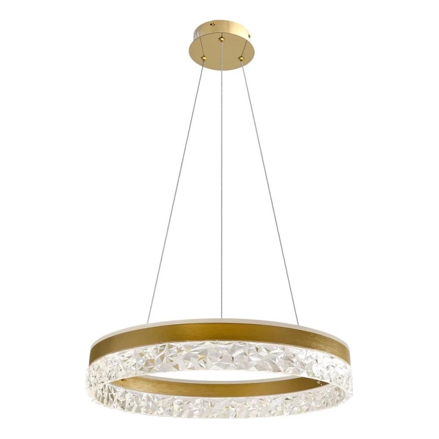 LED luster na lanku FROZI LED/32W/230V pr. 50 cm zlatý