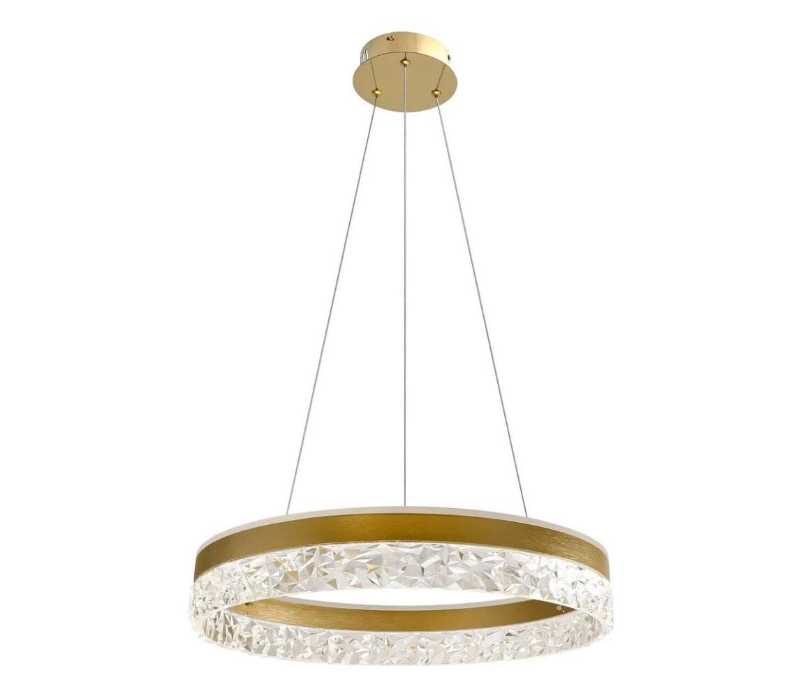 LED luster na lanku FROZI LED/32W/230V pr. 50 cm zlatý 31-35554