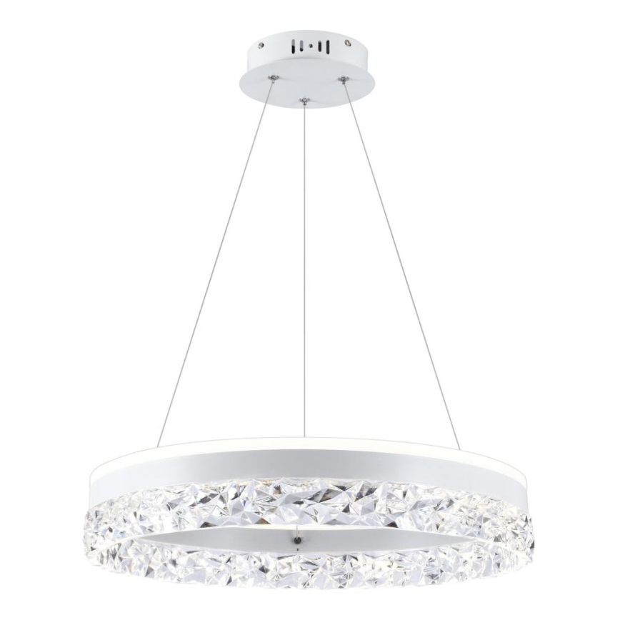 LED luster na lanku FROZI LED/32W/230V priemer 50 cm biely
