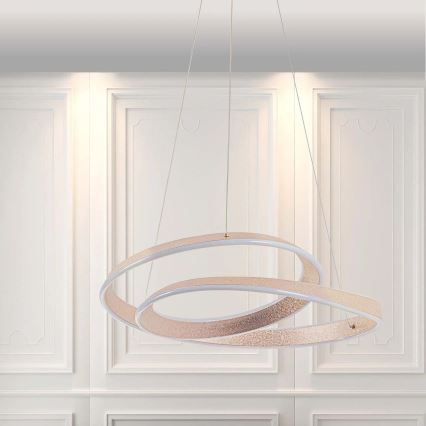LED luster na lanku GLOW LED/75W/230V 4000K pr. 60 cm zlatý