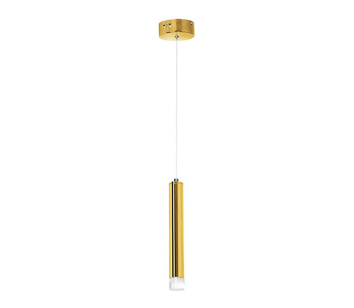 LED luster na lanku GOLDIE LED/5W/230V zlatý ML5713
