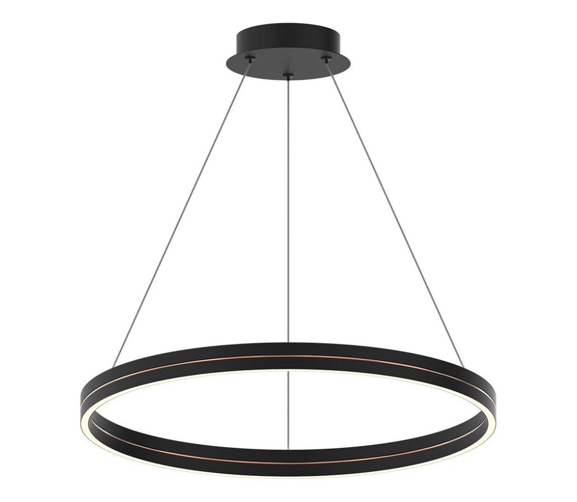 LED Luster na lanku GRAVITY LED/36W/230V čierna