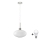 LED Luster na lanku HARMA 1xE27/60W/230V pr. 30 cm matný chróm/biela