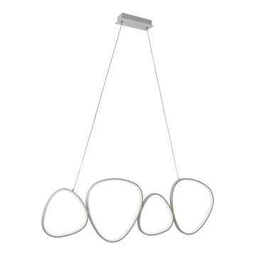 LED luster na lanku HELIX LED/50W/230V strieborná